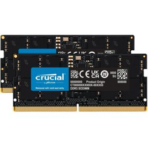 Crucial CT2K24G56C46S5 (2 x 24GB, 5600 MHz, SO-DIMM), RAM, Schwarz Crucial CT2K24G56C46S5 (2 x 24GB, 5600 MHz, SO-DIMM), RAM, Schwarz