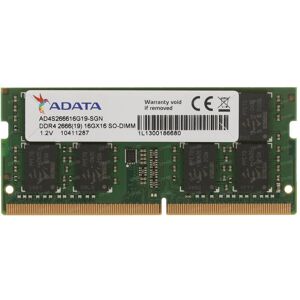 Adata 4GB DDR4 2666 SODIMM (1 x 4GB, 2666 MHz, DDR4-RAM, SO-DIMM), RAM, Grün Adata 4GB DDR4 2666 SODIMM (1 x 4GB, 2666 MHz, DDR4-RAM, SO-DIMM), RAM, Grün