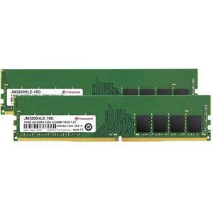 Transcend DDR4 U-DIMM, 1Rx8, Dual Kit (2 x 16GB, 3200 MHz, DDR4-RAM), RAM Transcend DDR4 U-DIMM, 1Rx8, Dual Kit (2 x 16GB, 3200 MHz, DDR4-RAM), RAM