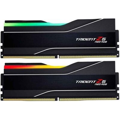 G.Skill Trident Z5 Neo RGB (2 x 32GB, 6000 MHz, DDR5-RAM, DIMM), RAM, Schwarz G.Skill Trident Z5 Neo RGB (2 x 32GB, 6000 MHz, DDR5-RAM, DIMM), RAM, Schwarz
