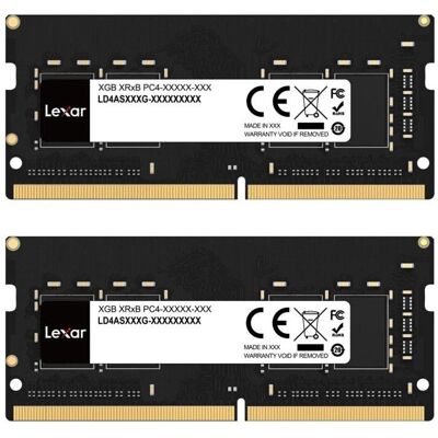 Lexar 16GB 3200MHz CL22 DDR4 UDIMM (1 x 16GB, 3200 MHz, DDR4-RAM, U-DIMM), RAM, Schwarz Lexar 16GB 3200MHz CL22 DDR4 UDIMM (1 x 16GB, 3200 MHz, DDR4-RAM, U-DIMM), RAM, Schwarz