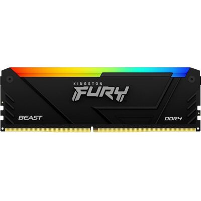 Kingston FURY Beast RGB (1 x 32GB, 3600 MHz, DDR4-RAM, DIMM), RAM, Schwarz Kingston FURY Beast RGB (1 x 32GB, 3600 MHz, DDR4-RAM, DIMM), RAM, Schwarz