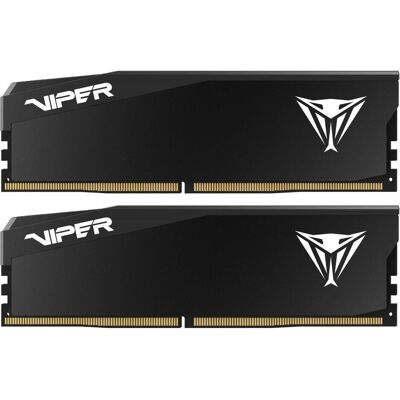 Patriot DDR5 PC6400 96GB 2x48 Viper Elite 5 Ultra CL32 (2 x 48GB, 6400 MHz, DDR5-RAM, DIMM), RAM, Schwarz Patriot DDR5 PC6400 96GB 2x48 Viper Elite 5 Ultra CL32 (2 x 48GB, 6400 MHz, DDR5-RAM, DIMM), RAM, Schwarz