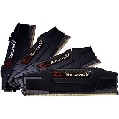 G.Skill Ripjaws V (4 x 16GB, 3200 MHz, DDR4-RAM, DIMM), RAM, Schwarz G.Skill Ripjaws V (4 x 16GB, 3200 MHz, DDR4-RAM, DIMM), RAM, Schwarz