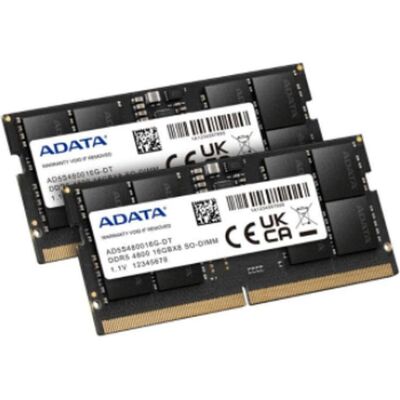 Adata SO-DDR5 32GB 4800-40 Premier Single Tray (1 x 32GB, 4800 MHz, DDR5-RAM, SO-DIMM), RAM, Schwarz Adata SO-DDR5 32GB 4800-40 Premier Single Tray (1 x 32GB, 4800 MHz, DDR5-RAM, SO-DIMM), RAM, Schwarz
