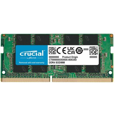 Crucial CB16GS3200 (1 x 16GB, 3200 MHz, DDR4-RAM, SO-DIMM), RAM, Grün Crucial CB16GS3200 (1 x 16GB, 3200 MHz, DDR4-RAM, SO-DIMM), RAM, Grün