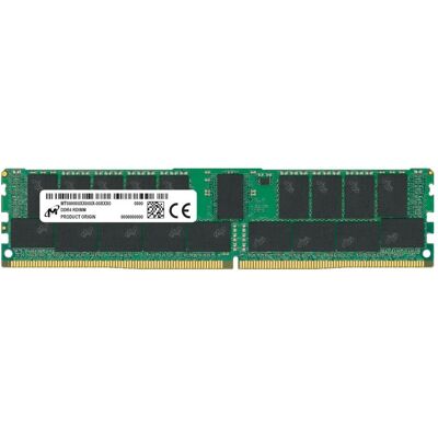 Crucial Micron DDR4 RDIMM 2Rx4 3200 (1 x 32GB, 3200 MHz, DDR4-RAM, DIMM), RAM Crucial Micron DDR4 RDIMM 2Rx4 3200 (1 x 32GB, 3200 MHz, DDR4-RAM, DIMM), RAM