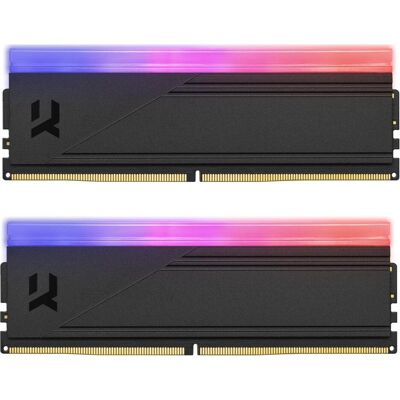 Goodram IRDM RGB DDR5 IRG-64D5L32S/32GDC memory module GB (2 x 16GB, 6400 MHz, DDR5-RAM, DIMM), RAM, Schwarz Goodram IRDM RGB DDR5 IRG-64D5L32S/32GDC memory module GB (2 x 16GB, 6400 MHz, DDR5-RAM, DIMM), RAM, Schwarz