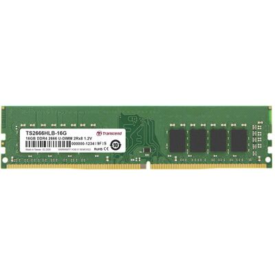 Transcend DDR4 16 GB (2 x 8GB, 2666 MHz, DDR4-RAM, DIMM), RAM Transcend DDR4 16 GB (2 x 8GB, 2666 MHz, DDR4-RAM, DIMM), RAM