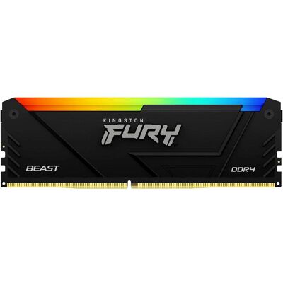Kingston FURY Beast RGB (1 x 16GB, 3200 MHz, DDR4-RAM, DIMM), RAM, Mehrfarbig Kingston FURY Beast RGB (1 x 16GB, 3200 MHz, DDR4-RAM, DIMM), RAM, Mehrfarbig