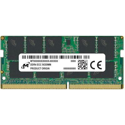 Crucial DDR4 ECC SODIMM 2Rx8 3200 (1 x 32GB, 3200 MHz, DDR4-RAM, SO-DIMM), RAM Crucial DDR4 ECC SODIMM 2Rx8 3200 (1 x 32GB, 3200 MHz, DDR4-RAM, SO-DIMM), RAM
