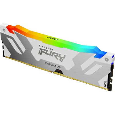 Kingston D5 16GB 6400-32 Renegade RGB wh KFY XMP (1 x 16GB, 6400 MHz, DDR5-RAM), RAM, Weiss Kingston D5 16GB 6400-32 Renegade RGB wh KFY XMP (1 x 16GB, 6400 MHz, DDR5-RAM), RAM, Weiss