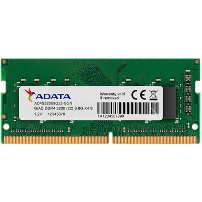 Adata Premier Series (1 x 8GB, 3200 MHz, DDR4-RAM, SO-DIMM), RAM, Grün Adata Premier Series (1 x 8GB, 3200 MHz, DDR4-RAM, SO-DIMM), RAM, Grün