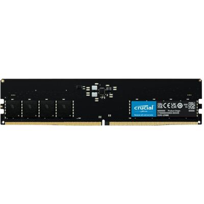 Crucial RAM D5 5600 16GB C46 Tray (1 x 16GB, 5600 MHz, U-DIMM), RAM, Schwarz Crucial RAM D5 5600 16GB C46 Tray (1 x 16GB, 5600 MHz, U-DIMM), RAM, Schwarz