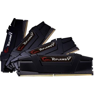 G.Skill Ripjaws V (4 x 8GB, 4000 MHz, DDR4-RAM, DIMM), RAM, Schwarz G.Skill Ripjaws V (4 x 8GB, 4000 MHz, DDR4-RAM, DIMM), RAM, Schwarz