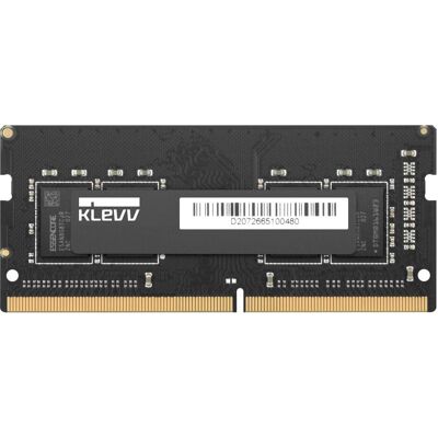 Klevv 8GB Standard DDR4 SODIMM 3200Mhz Black Bulk (1 x 8GB, 3200 MHz, DDR4-RAM, SO-DIMM), RAM, Schwarz Klevv 8GB Standard DDR4 SODIMM 3200Mhz Black Bulk (1 x 8GB, 3200 MHz, DDR4-RAM, SO-DIMM), RAM, Schwarz