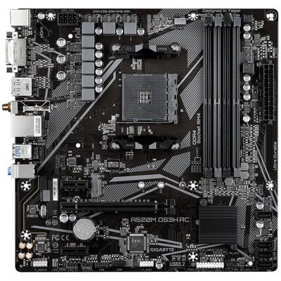 Gigabyte A520M DS3H AC (AM4, AMD A520, mATX), Mainboard Gigabyte A520M DS3H AC (AM4, AMD A520, mATX), Mainboard