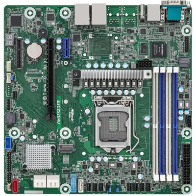 ASRock Mainboard E3C252D4U micro-ATX Sockel 1200 Single (LGA 1200, Intel C252, mATX), Mainboard ASRock Mainboard E3C252D4U micro-ATX Sockel 1200 Single (LGA 1200, Intel C252, mATX), Mainboard