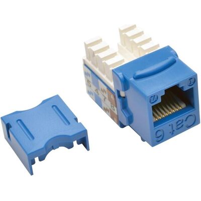 Eaton Cat6/Cat5e 110 Style Punch Down Keystone Jack - Blue TAA (RJ45), Netzwerkkarte, Blau Eaton Cat6/Cat5e 110 Style Punch Down Keystone Jack - Blue TAA (RJ45), Netzwerkkarte, Blau