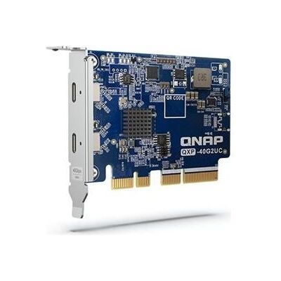 QNAP USB-4-Erweiterungskarte mit zwei Anschlüssen, PCIe Gen 4, Netzwerkkarte, Silber QNAP USB-4-Erweiterungskarte mit zwei Anschlüssen, PCIe Gen 4, Netzwerkkarte, Silber