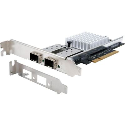 EXSYS PCI-E Karte Netzwerk SFP+ 2x 10 Gbit/s (Intel) (PCI-E x8), Netzwerkkarte EXSYS PCI-E Karte Netzwerk SFP+ 2x 10 Gbit/s (Intel) (PCI-E x8), Netzwerkkarte