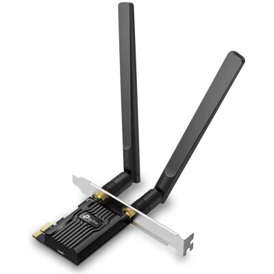 TP-Link Archer TX10E (PCIe), Netzwerkkarte, Schwarz TP-Link Archer TX10E (PCIe), Netzwerkkarte, Schwarz