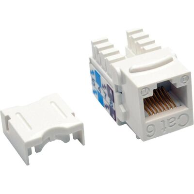 Eaton Cat6/Cat5e 110 Style Punch Down Keystone Jack - White TAA (RJ45), Netzwerkkarte, Weiss Eaton Cat6/Cat5e 110 Style Punch Down Keystone Jack - White TAA (RJ45), Netzwerkkarte, Weiss