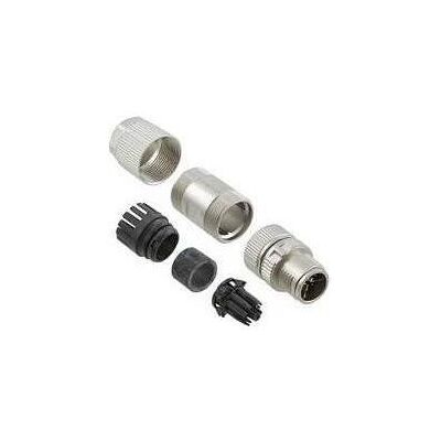 Moxa 8-pin male X-coded circular threaded gigabit Ethernet connector, IP67 (RJ45 Gigabit Ethernet (1x)), Netzwerkadapter Moxa 8-pin male X-coded circular threaded gigabit Ethernet connector, IP67 (RJ45 Gigabit Ethernet (1x)), Netzwerkadapter