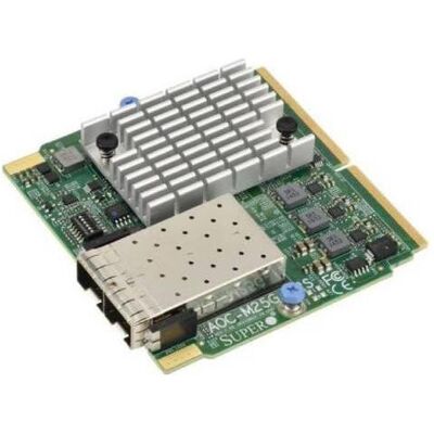 Supermicro 25GbE SIOM AOC-M25G-i2SM AOC-M25G-i2SM-O - Schnittstellenkarte, Netzwerkkarte Supermicro 25GbE SIOM AOC-M25G-i2SM AOC-M25G-i2SM-O - Schnittstellenkarte, Netzwerkkarte
