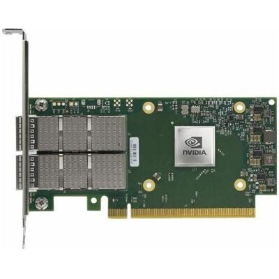 Nvidia ConnectX-6 Dx EN adapter card 100GbE (PCI Express 4.0 x16), Netzwerkkarte, Grün, Grau Nvidia ConnectX-6 Dx EN adapter card 100GbE (PCI Express 4.0 x16), Netzwerkkarte, Grün, Grau