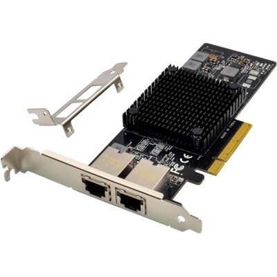 MicroConnect Network Card PCIe x8 X550-T2 (Mini PCI Express), Netzwerkkarte, Schwarz MicroConnect Network Card PCIe x8 X550-T2 (Mini PCI Express), Netzwerkkarte, Schwarz