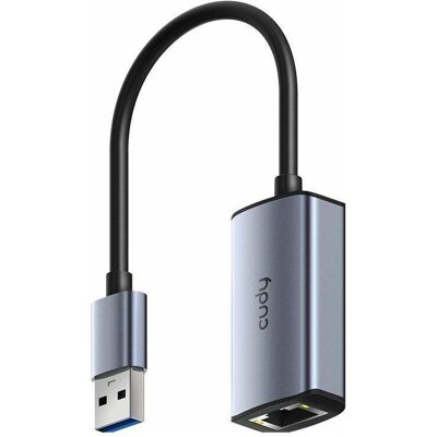 Cudy USB-A to Ethernet Adapter (RJ45 (1x)), Netzwerkadapter, Silber, Grau Cudy USB-A to Ethernet Adapter (RJ45 (1x)), Netzwerkadapter, Silber, Grau