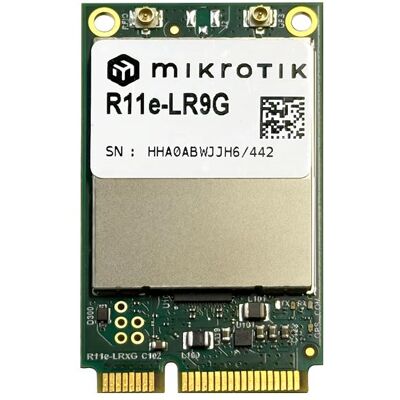 MikroTik R11e-LR9G, LoRa miniPCI-e-Karte für 902-928MHz (Mini PCI Express), Netzwerkkarte, Schwarz MikroTik R11e-LR9G, LoRa miniPCI-e-Karte für 902-928MHz (Mini PCI Express), Netzwerkkarte, Schwarz