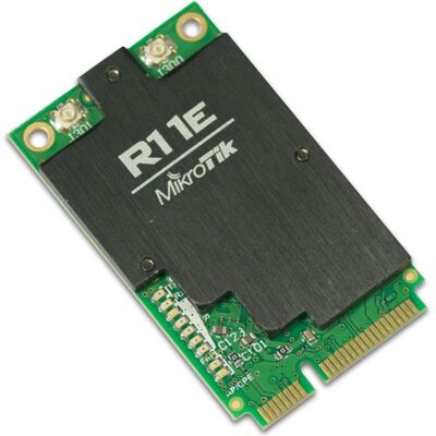 MikroTik R11E-2HND - RouterBOARD, leistungsstarke miniPCIe-Karte, Netzwerkkarte, Schwarz, Grün MikroTik R11E-2HND - RouterBOARD, leistungsstarke miniPCIe-Karte, Netzwerkkarte, Schwarz, Grün
