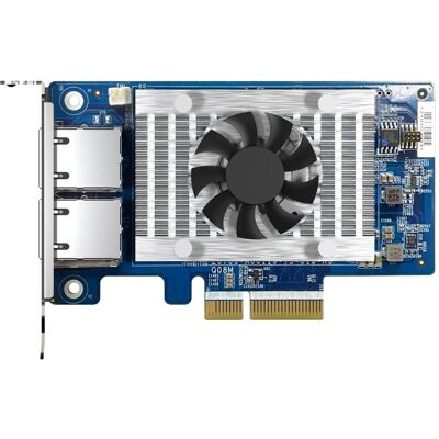 QNAP Dual-port 10GBASE-T, 10GbE, network expansion card, Intel X710 PCIe Gen3x4, NAS Zubehör QNAP Dual-port 10GBASE-T, 10GbE, network expansion card, Intel X710 PCIe Gen3x4, NAS Zubehör