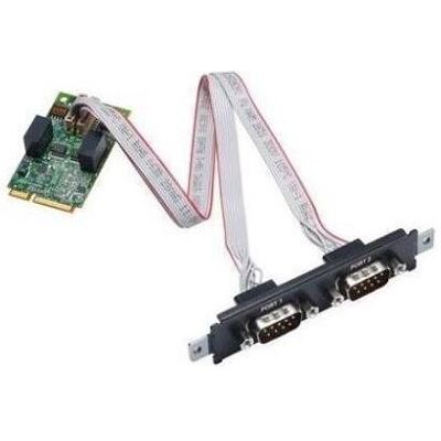 Moxa CP-132N-I-T - Serielle Mini-PCI-Express-Karte mit 2 Ports RS-422485, Kontrollerkarte Moxa CP-132N-I-T - Serielle Mini-PCI-Express-Karte mit 2 Ports RS-422485, Kontrollerkarte