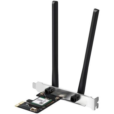 Mercusys MA70XE AX1800 WiFi6 PCIe-Adapter (PCIe), Netzwerkkarte, Schwarz Mercusys MA70XE AX1800 WiFi6 PCIe-Adapter (PCIe), Netzwerkkarte, Schwarz