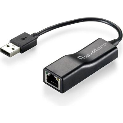 LevelOne Netzwerkadapter USB-0301 2.0 10 (USB 2.0, RJ45 (1x)), Netzwerkadapter, Schwarz LevelOne Netzwerkadapter USB-0301 2.0 10 (USB 2.0, RJ45 (1x)), Netzwerkadapter, Schwarz