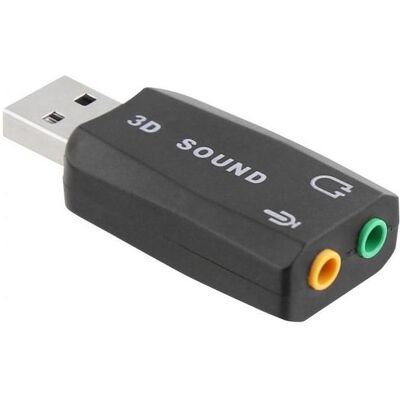 T'nB TNB Adaptateur Audio USB, Soundkarte, Schwarz T'nB TNB Adaptateur Audio USB, Soundkarte, Schwarz