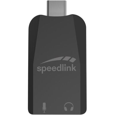 Speedlink VIGO USB-C Sound Card, black (USB-C), Soundkarte, Schwarz Speedlink VIGO USB-C Sound Card, black (USB-C), Soundkarte, Schwarz