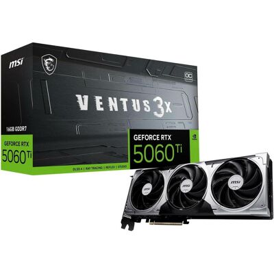 MSI GeForce RTX 5060 Ti Ventus 3X OC (16 GB, GDDR7), Grafikkarte MSI GeForce RTX 5060 Ti Ventus 3X OC (16 GB, GDDR7), Grafikkarte