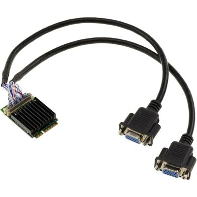 Kalea-informatique 2 Port Graphics Card VGA 1080p via mPCIe port MiniPCIe Full Size with Silicon Motion SM750 Chipset, Grafikkarte, Schwarz Kalea-informatique 2 Port Graphics Card VGA 1080p via mPCIe port MiniPCIe Full Size with Silicon Motion SM750 Chipset, Grafikkarte, Schwarz
