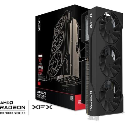 Pine XFX Grafikkarte Swift RX 9070GRE Trip F. G. 12 GB (12 GB, GDDR6), Grafikkarte, Schwarz Pine XFX Grafikkarte Swift RX 9070GRE Trip F. G. 12 GB (12 GB, GDDR6), Grafikkarte, Schwarz