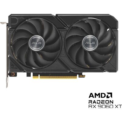 Asus Dual Radeon RX 9060 XT (8 GB, GDDR6), Grafikkarte, Schwarz Asus Dual Radeon RX 9060 XT (8 GB, GDDR6), Grafikkarte, Schwarz