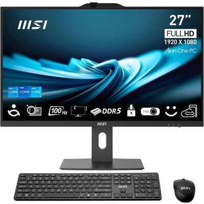 MSI 27-Zoll-IPS-LED-FHD-Display (nicht berührungsempfindlich, entspiegelt), 16 GB SSD, 512 GB Speicher (512 GB, 16 GB, Intel Core i5-14400), PC, Schwarz MSI 27-Zoll-IPS-LED-FHD-Display (nicht berührungsempfindlich, entspiegelt), 16 GB SSD, 512 GB Speicher (512 GB, 16 GB, Intel Core i5-14400), PC, Schwarz