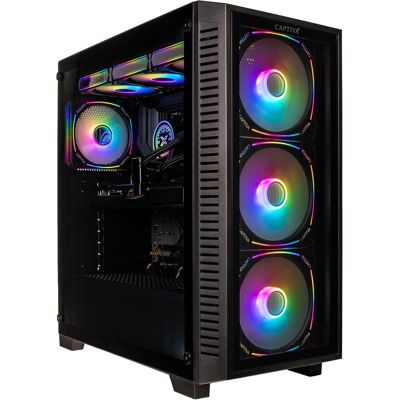 Captiva PC Ultimate Gaming R10-3291 (Ryzen 7 9850X3D/RTX 5090, 32 GB GDDR7/1 TB SSD/32 GB/WLAN/ohne (1000 GB, 32 GB), PC, Schwarz Captiva PC Ultimate Gaming R10-3291 (Ryzen 7 9850X3D/RTX 5090, 32 GB GDDR7/1 TB SSD/32 GB/WLAN/ohne (1000 GB, 32 GB), PC, Schwarz