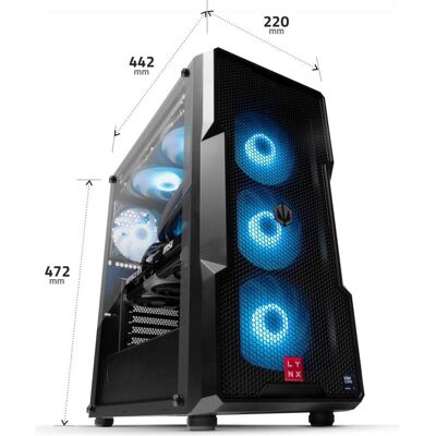 LYNX Challenger Ultra 7 265KF 32GB 1T SSD NVMe RTX 5070 Ti 16G W11 Home (1000 GB, 32 GB, GeForce RTX 5070 Ti), PC, Schwarz LYNX Challenger Ultra 7 265KF 32GB 1T SSD NVMe RTX 5070 Ti 16G W11 Home (1000 GB, 32 GB, GeForce RTX 5070 Ti), PC, Schwarz