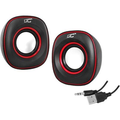 LTC KS100 computer speakers (LXKS100), PC Lautsprecher, Rot LTC KS100 computer speakers (LXKS100), PC Lautsprecher, Rot