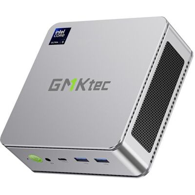 GMKtec NucBox K9 (1000 GB, 32 GB, Intel Core Ultra 5 225, Intel Arc Graphics), PC, Silber GMKtec NucBox K9 (1000 GB, 32 GB, Intel Core Ultra 5 225, Intel Arc Graphics), PC, Silber