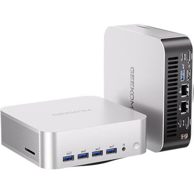 Geekom A9 Max (1000 GB, 32 GB, AMD Ryzen AI 9 HX 370), PC, Silber Geekom A9 Max (1000 GB, 32 GB, AMD Ryzen AI 9 HX 370), PC, Silber
